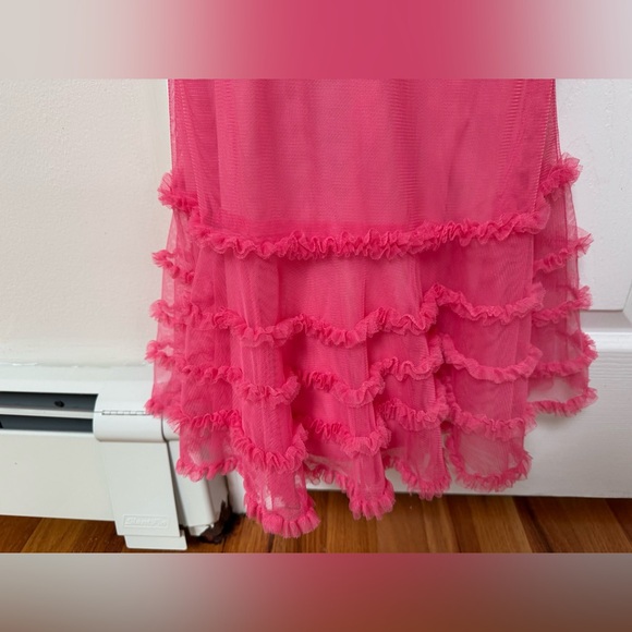 Pink Ruffled Kids Dress - Picture 4 of 5
